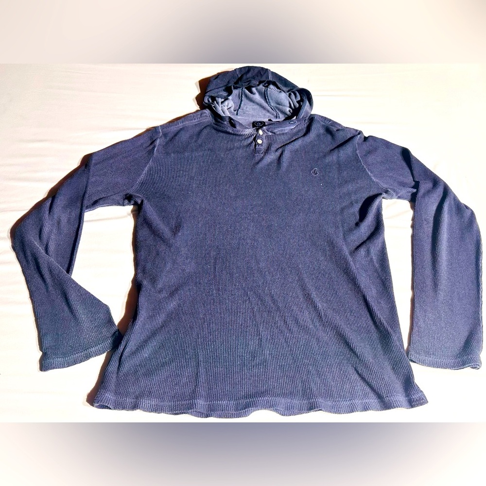 Volcom Men's Thermal Hooded Henley Shirt